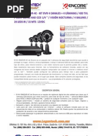 CCTV Encore ENXDVR4C Kit Dvr + 4 Camaras