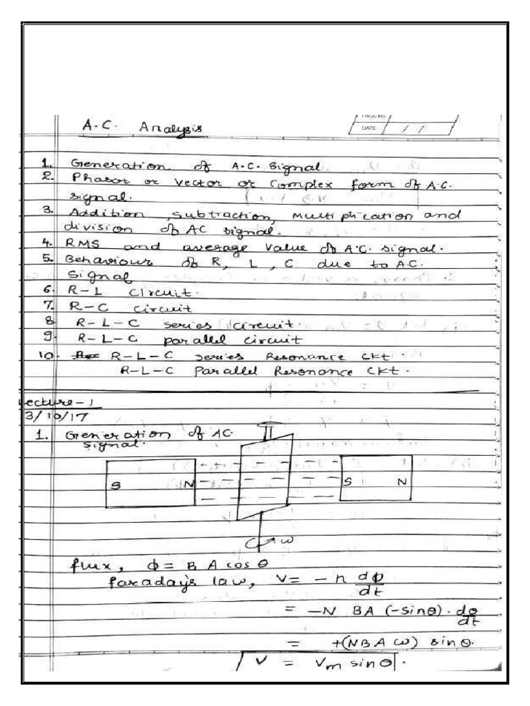 Ac Analysis-1 (Introduction and RMS Asmd Average) - Compressed | PDF