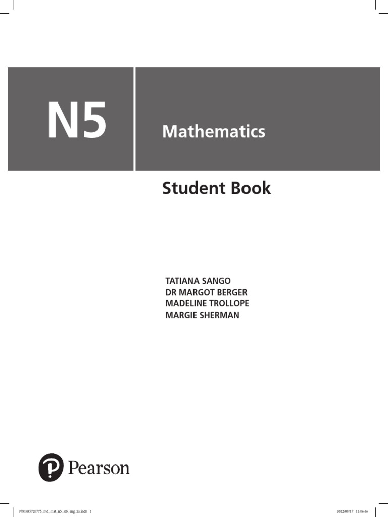 Mathematics N5 Unit 1 Sample Chapter | PDF