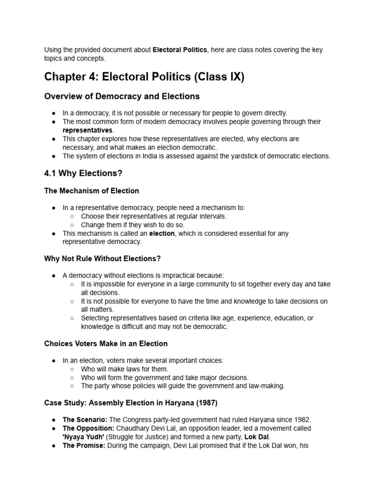 Understanding Electoral Politics in India | PDF | Electoral District ...