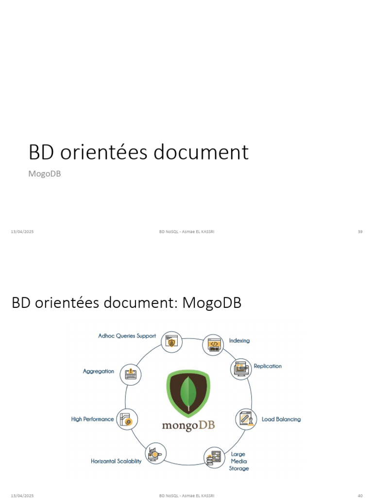 Introduction à MongoDB et ses fonctionnalités | PDF | MongoDB | Calcul ...
