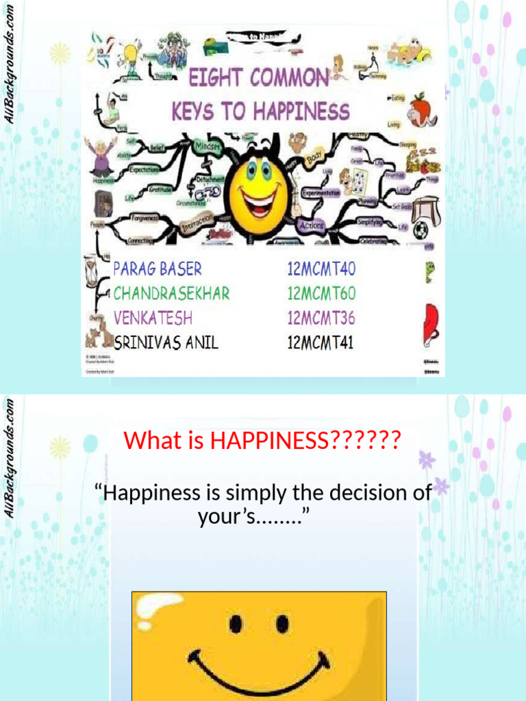 Eight Common Keys To Happiness PDF