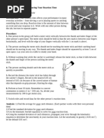 AQA GCSE Reaction Time Practical Guide | PDF