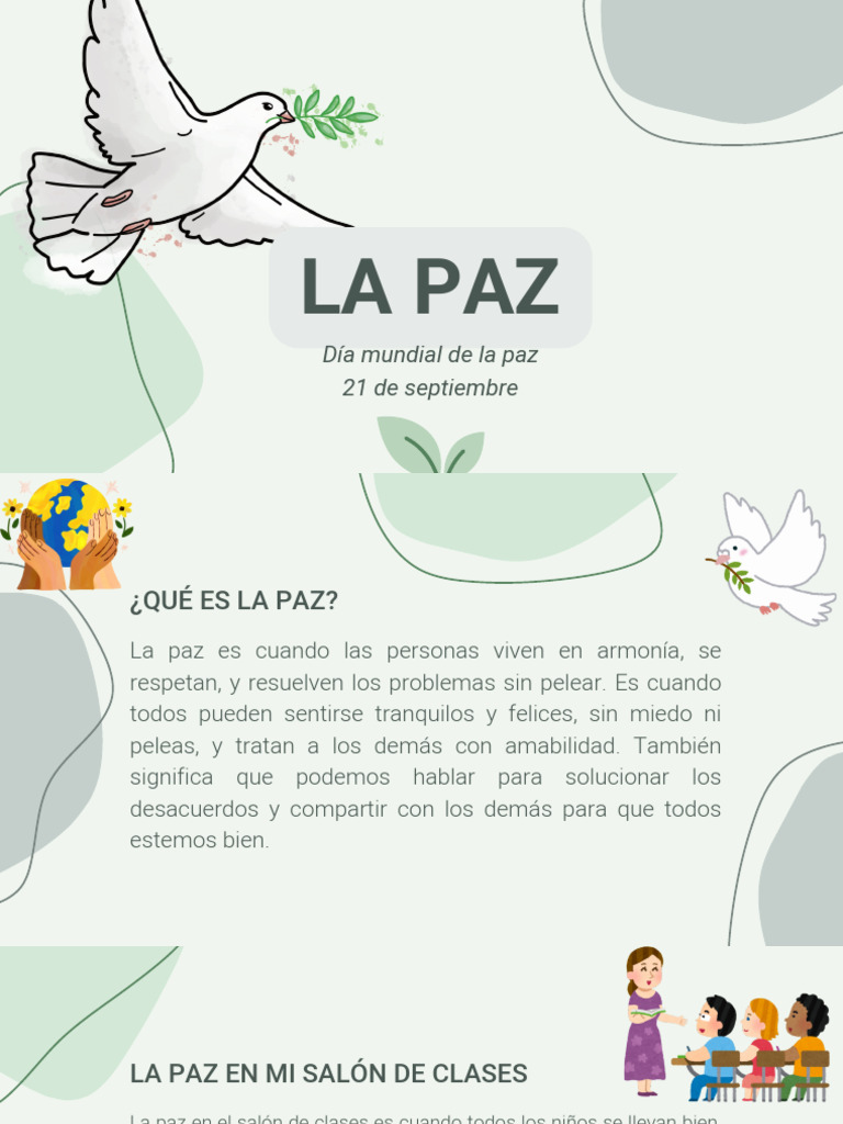 Cómo fomentar la paz en el aula | PDF | Paz