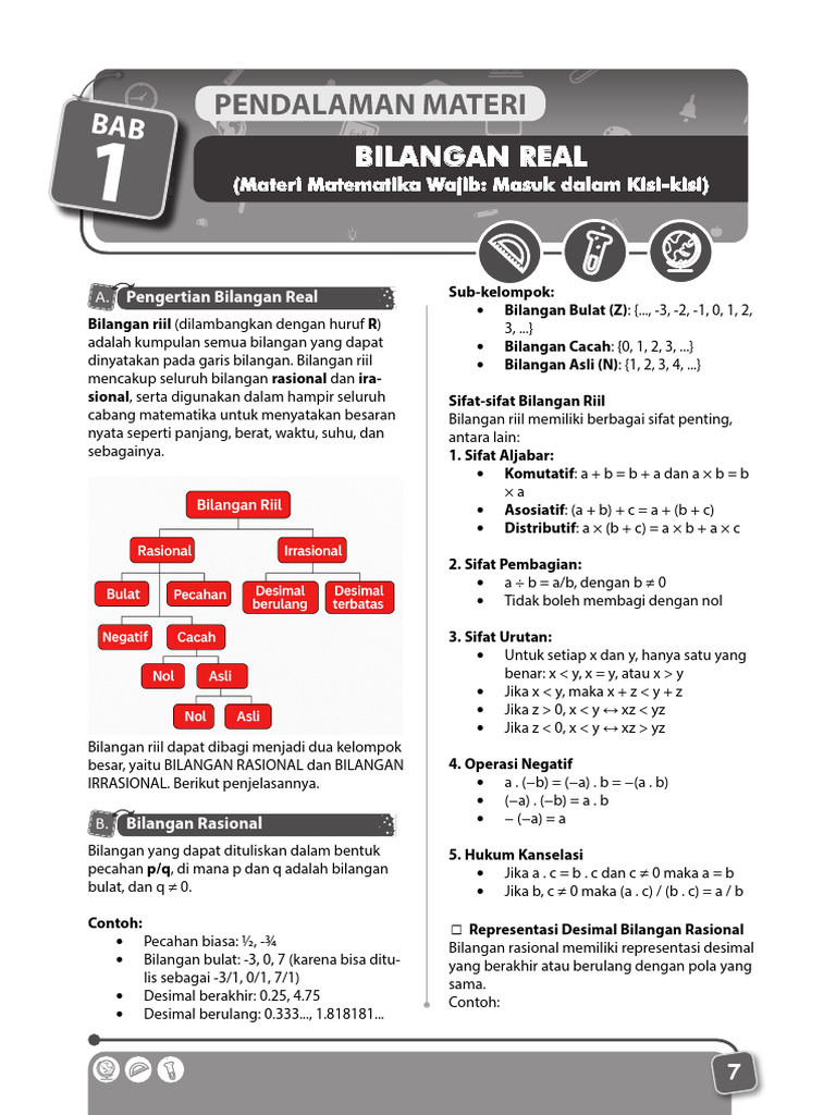 Pengertian dan Jenis Bilangan Real | PDF