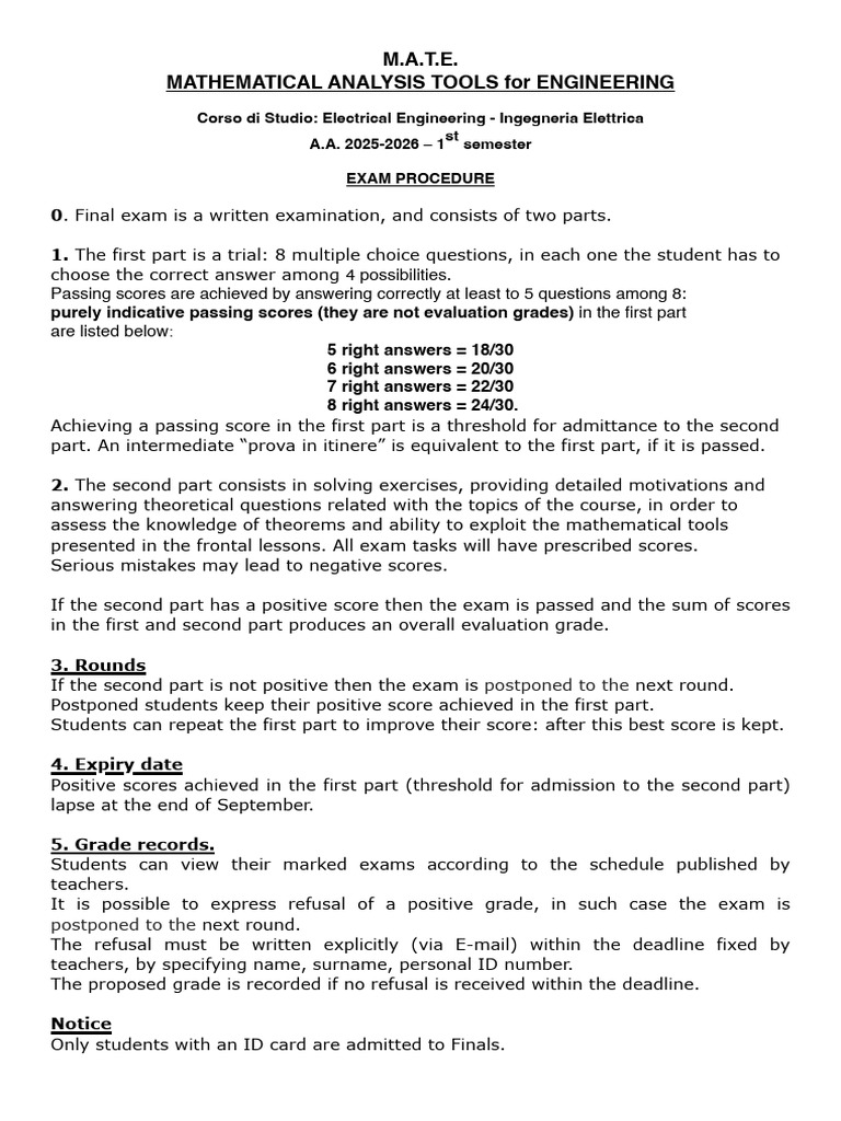 M.A.T.E. Exam Procedure Guide | PDF | Educational Assessment And Evaluation
