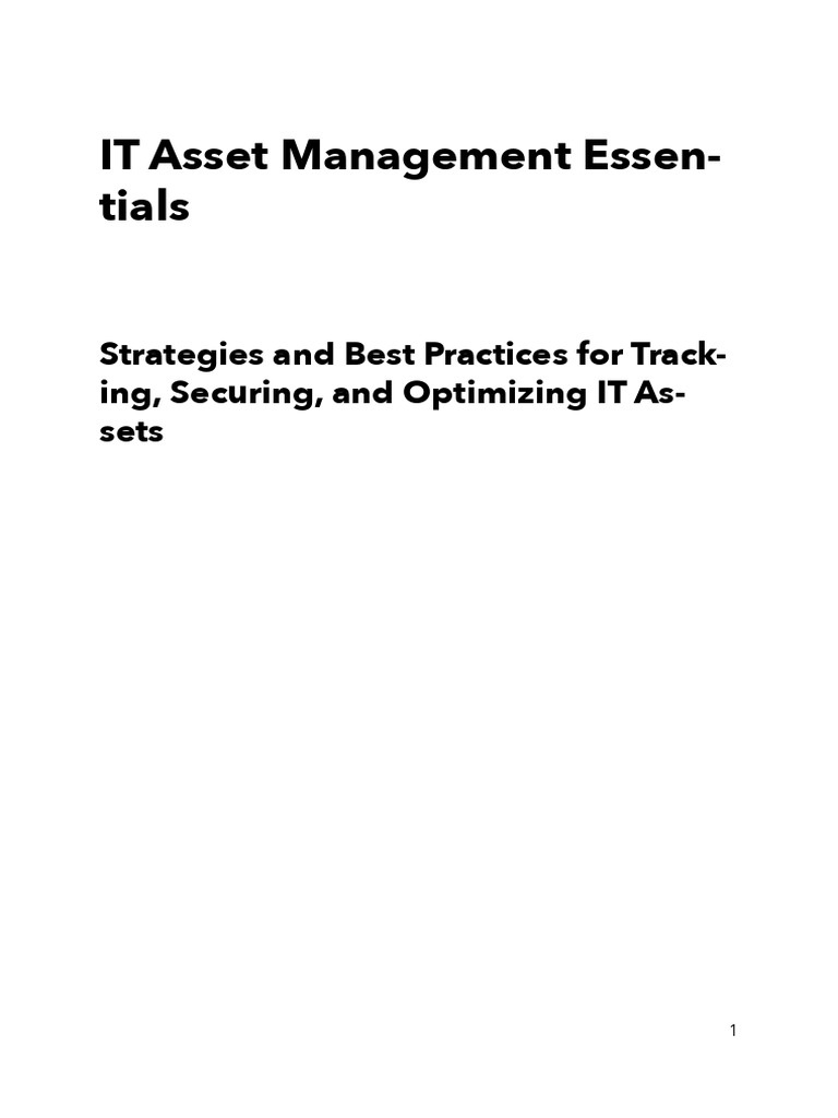 IT Asset Management Best Practices | PDF