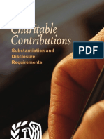 Charitable Contributions : Substantiation and Disclosure Requirements