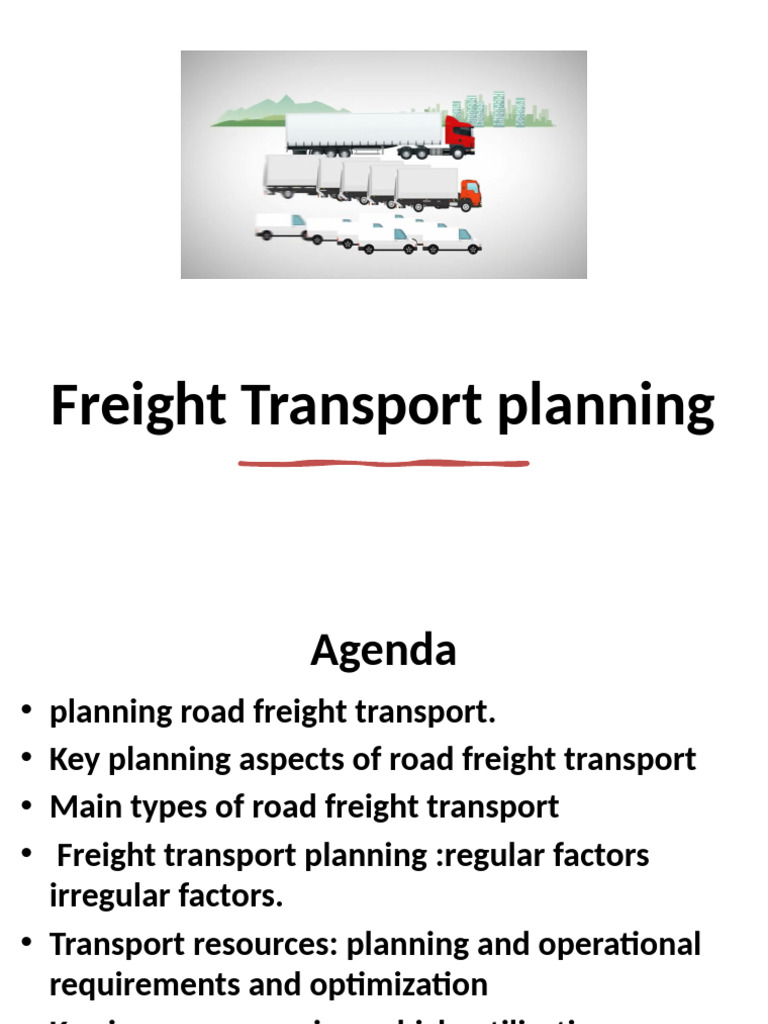 Ch-5 Freight Transport Planning | PDF | Transport | Cargo