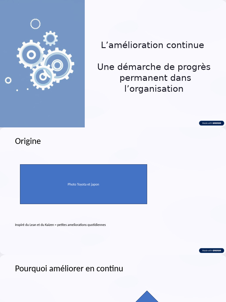 Amélioration continue et Lean Management | PDF | Lean (production ...
