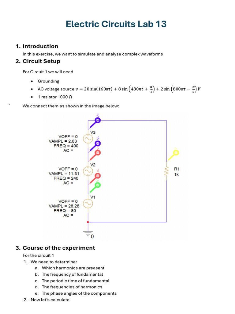 Analyzing Complex Waveforms in Circuits | PDF