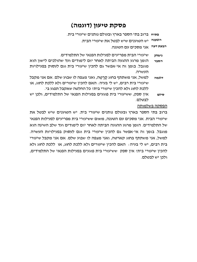 Piskat Tiun Dugma P. 125 | PDF