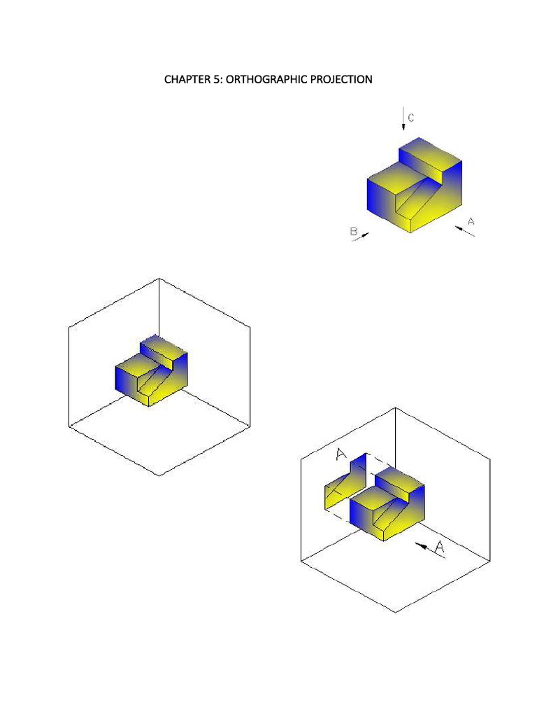 First and Third Angle Projections | PDF | Mathematical Concepts ...