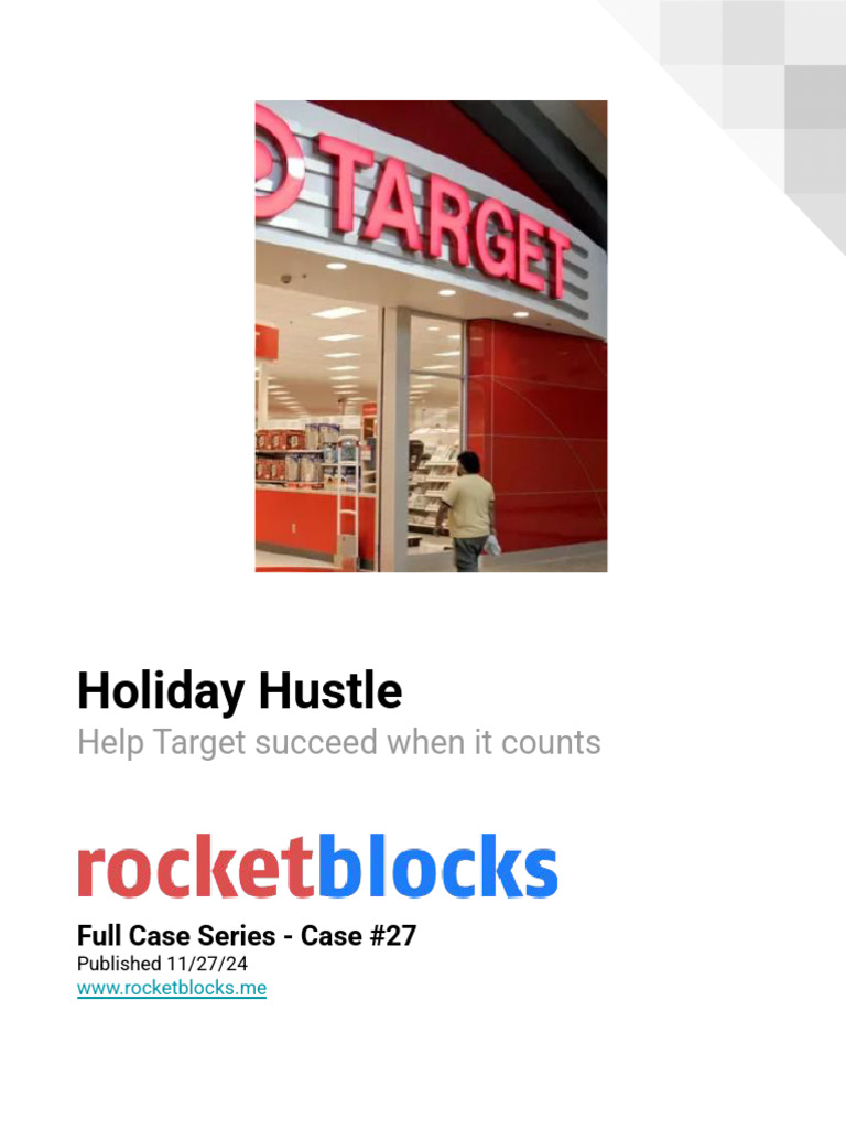 Target's Holiday Hustle Case Study | PDF | Walmart | Target Corporation