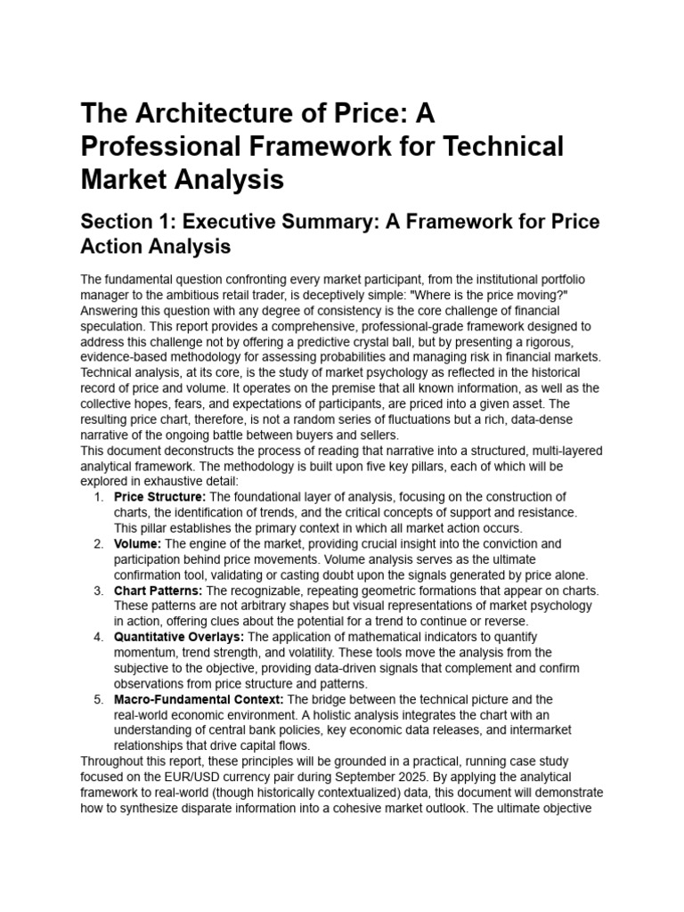 Technical Market Analysis Framework | PDF | Market Trend