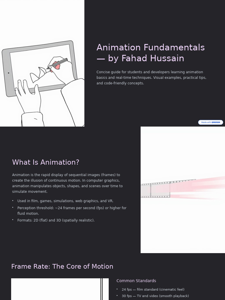 FPS Fundamentals for Animation Techniques | PDF | Frame Rate ...