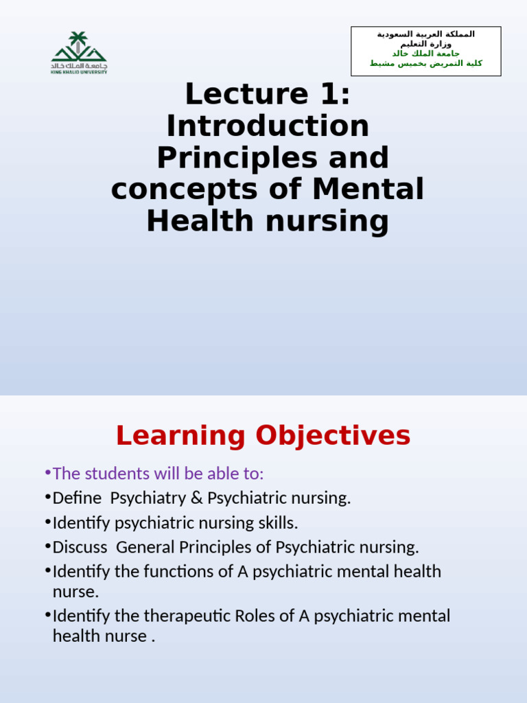 Principles of Psychiatric Nursing | PDF | Psychiatry | Mental Health