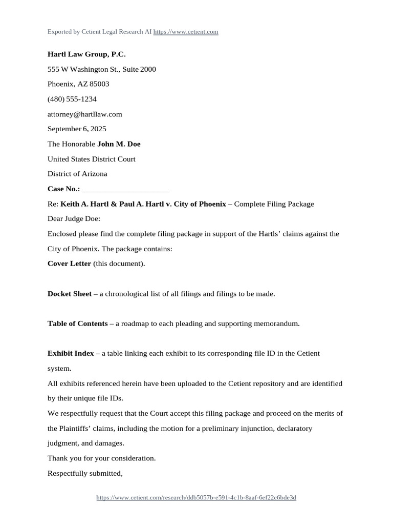 Master Filing Package With Exhibits | PDF | Memorandum | Foreclosure
