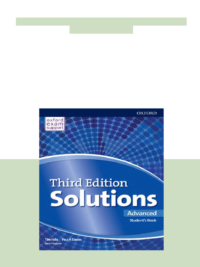 Solutions Advanced Student's Book Third Edition Tim Falla Online ...