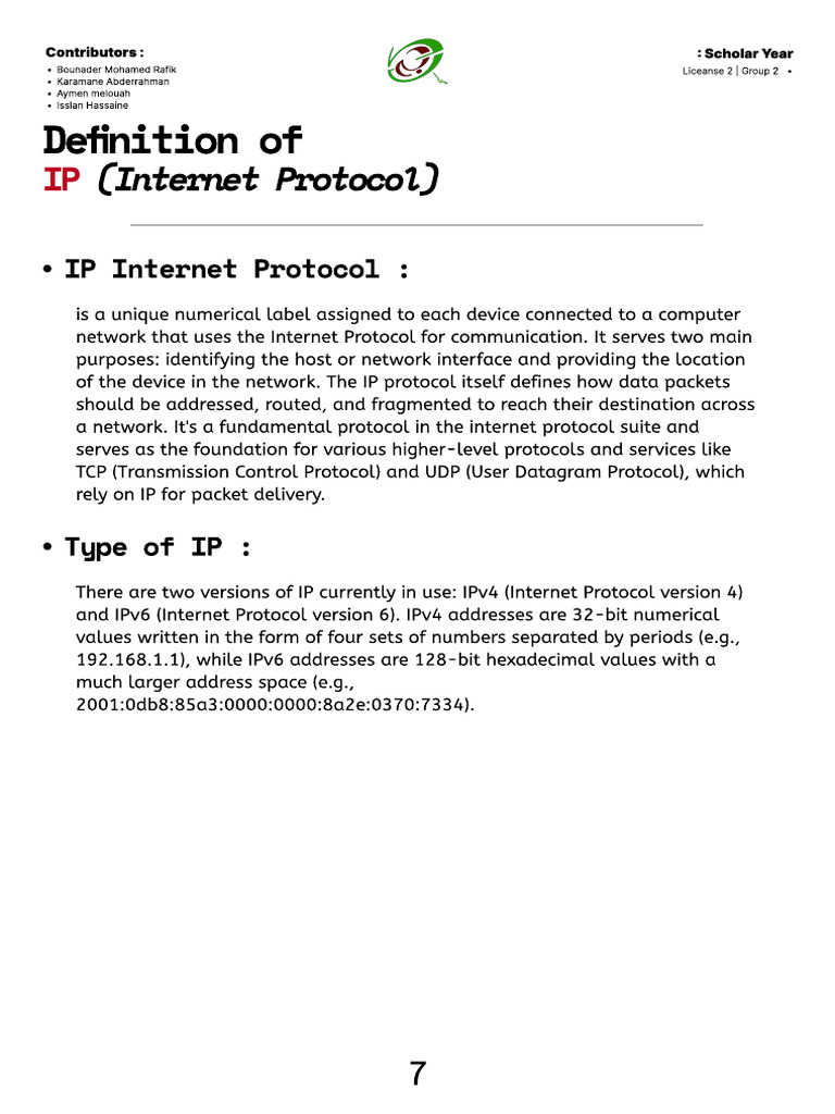 Understanding Internet Protocol (IP) | PDF