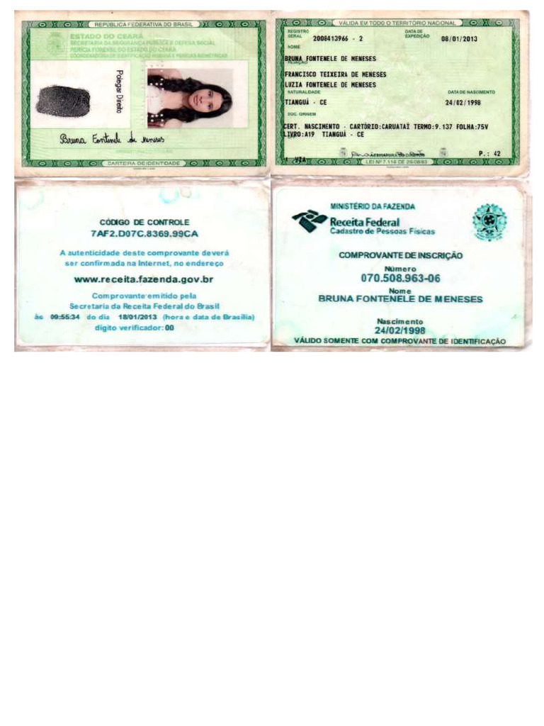 RG e CPF | PDF