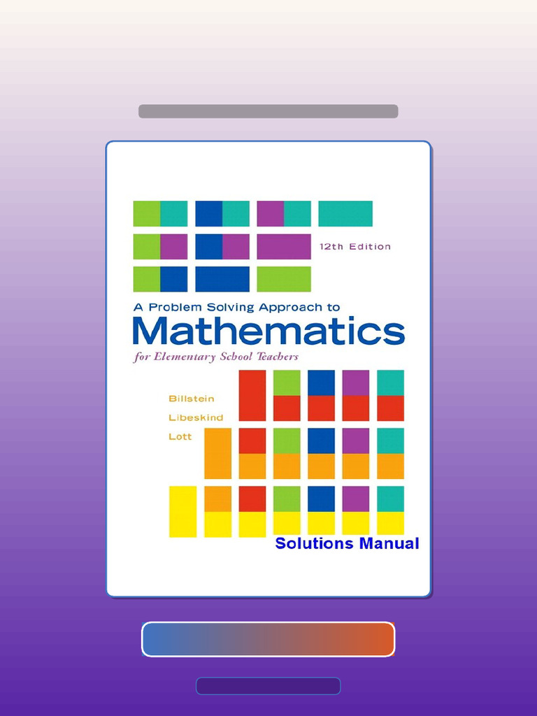 Complete Problem Solving Approach To Mathematics For Elementary School ...