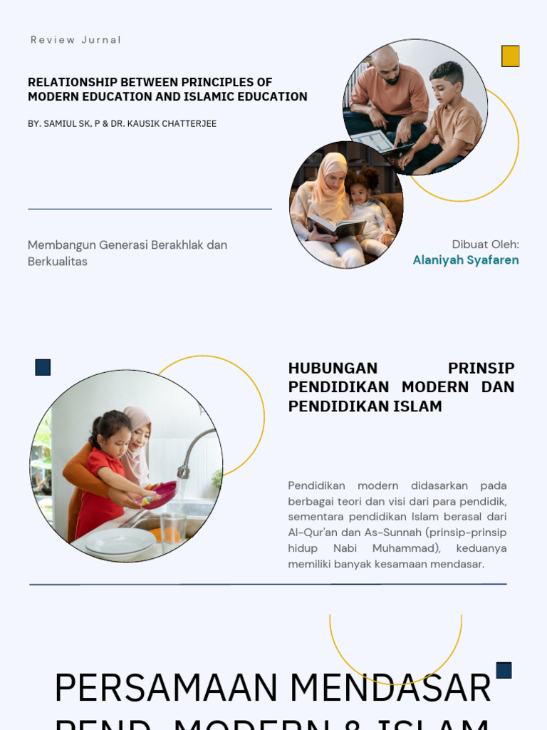 Integrasi Pendidikan Modern dan Islam | PDF
