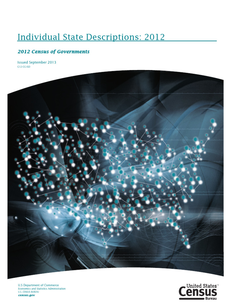 2012 U.S. Census State Descriptions | PDF | County (United States) | Taxes