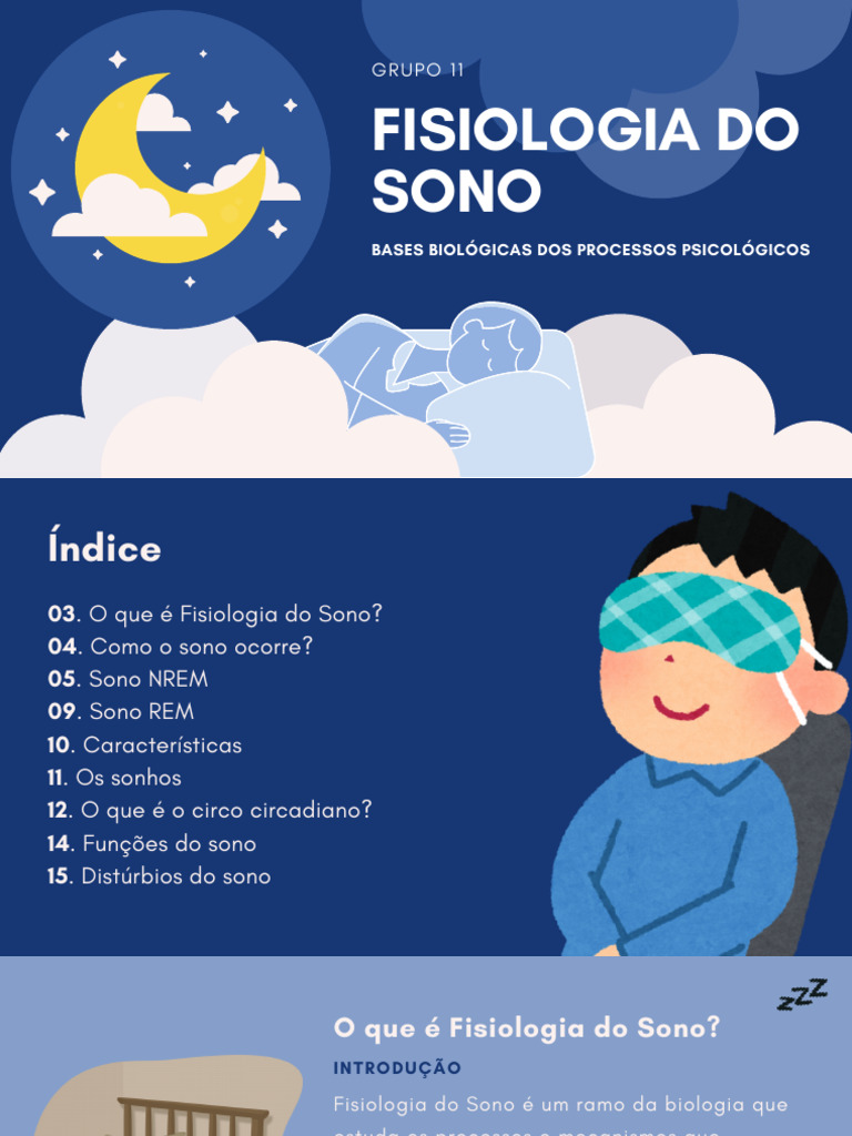 Fisiologia do Sono: Fases e Funções | PDF | Dormir | Fisiologia Animal