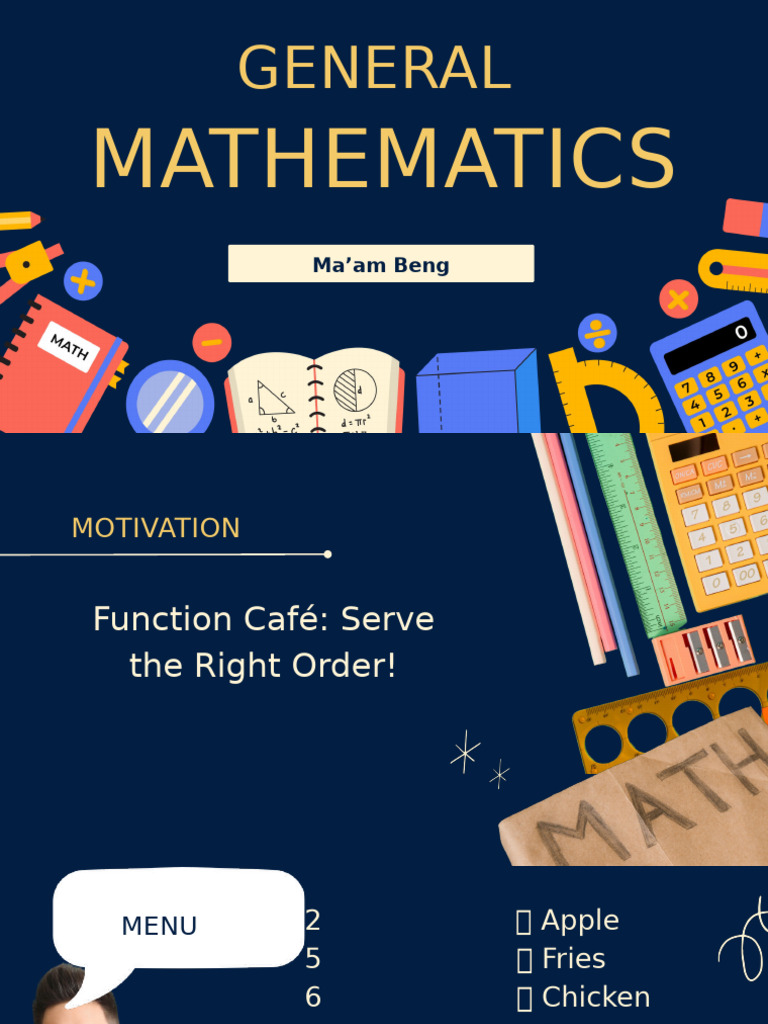 General Mathematics at Function Café | PDF