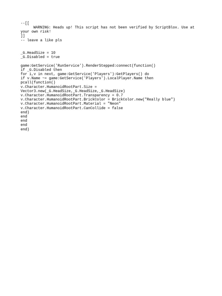 Unverified Script for Player Modifications | PDF