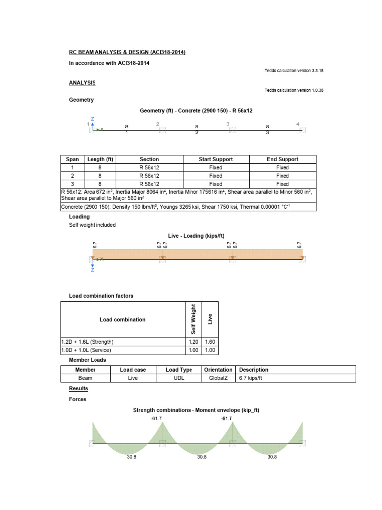 RC Beam Analysis and Design (ACI318) | PDF | Strength Of Materials ...