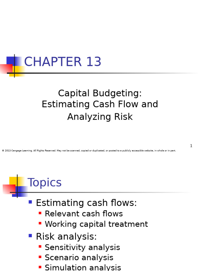 Capital Budgeting: Cash Flow & Risk Analysis | PDF | Depreciation ...