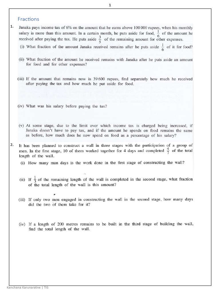 Math Concepts Overview and Examples | PDF