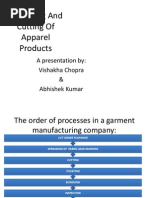 Spreading and Cutting of Apparel Products