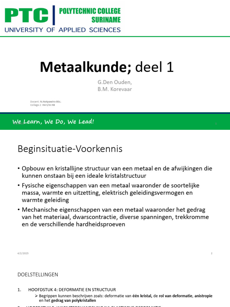 Metaalkunde Col2 | PDF