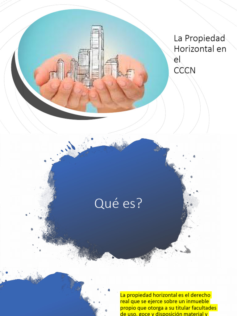 La Propiedad Horizontal en El CCCN | PDF | Propiedad