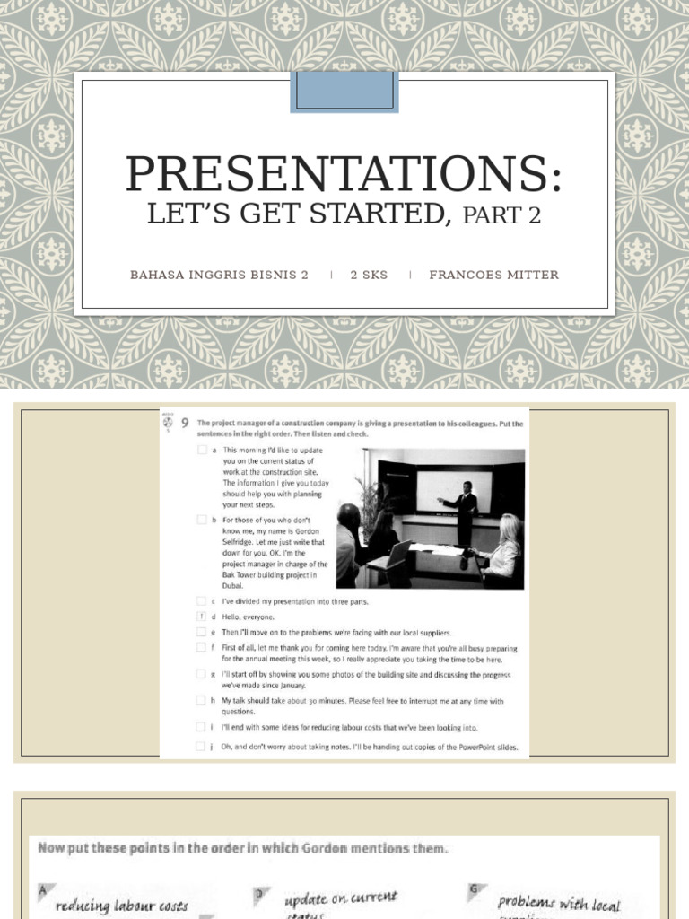 Meeting 2 Let's Get Started Part 2 | PDF