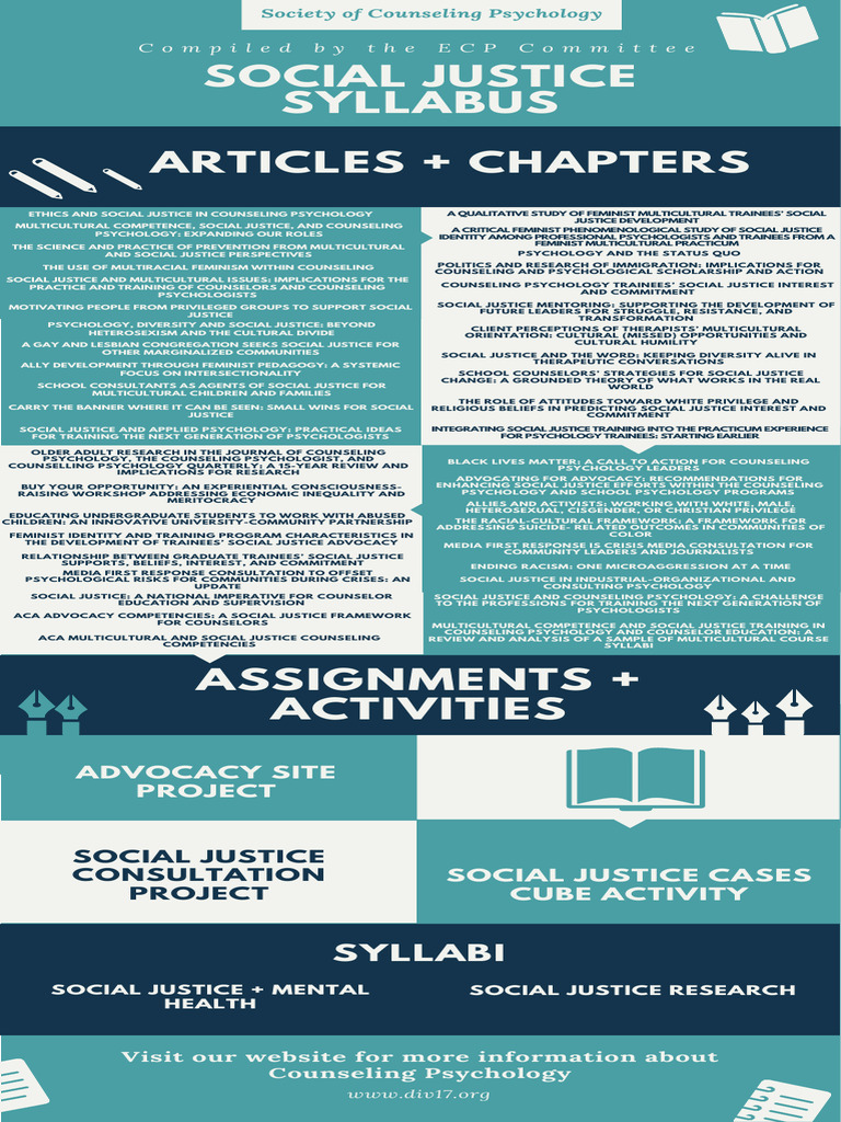 Social Justice in Counseling Psychology | PDF | Counseling Psychology ...