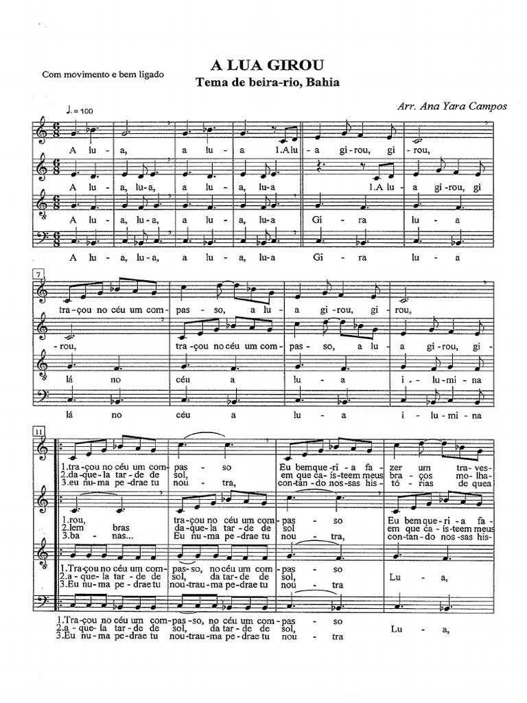 A Lua Girou: Tema Musical de Milton | PDF | Corpos do Sistema Solar ...