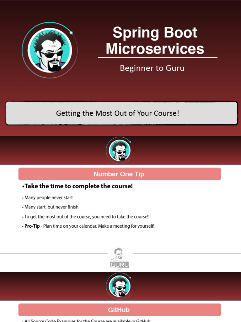 Spring Boot Microservices Course Guide | PDF | Computing | Unix Software