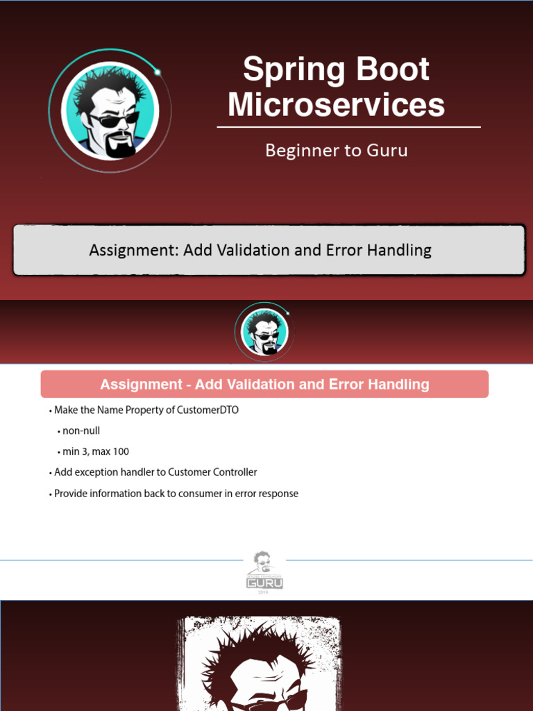 Spring Boot Microservices Validation Guide | PDF