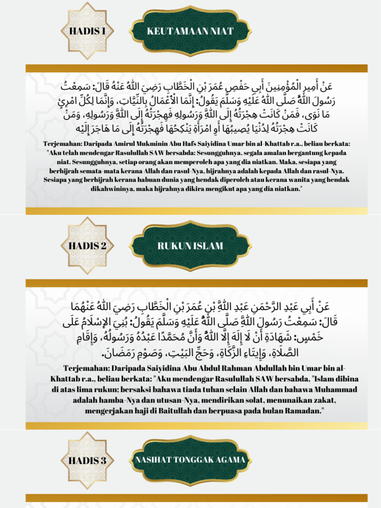 4 Hadis Pilihan | PDF