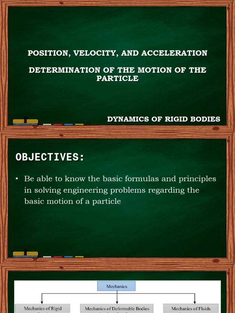 Motion Analysis: Position, Velocity, Acceleration | PDF | Rotation ...