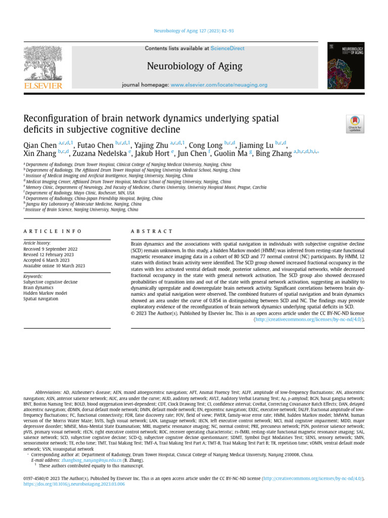 Reconfiguration of Brain Network Dynamics Underlying S Source Neurobiol ...