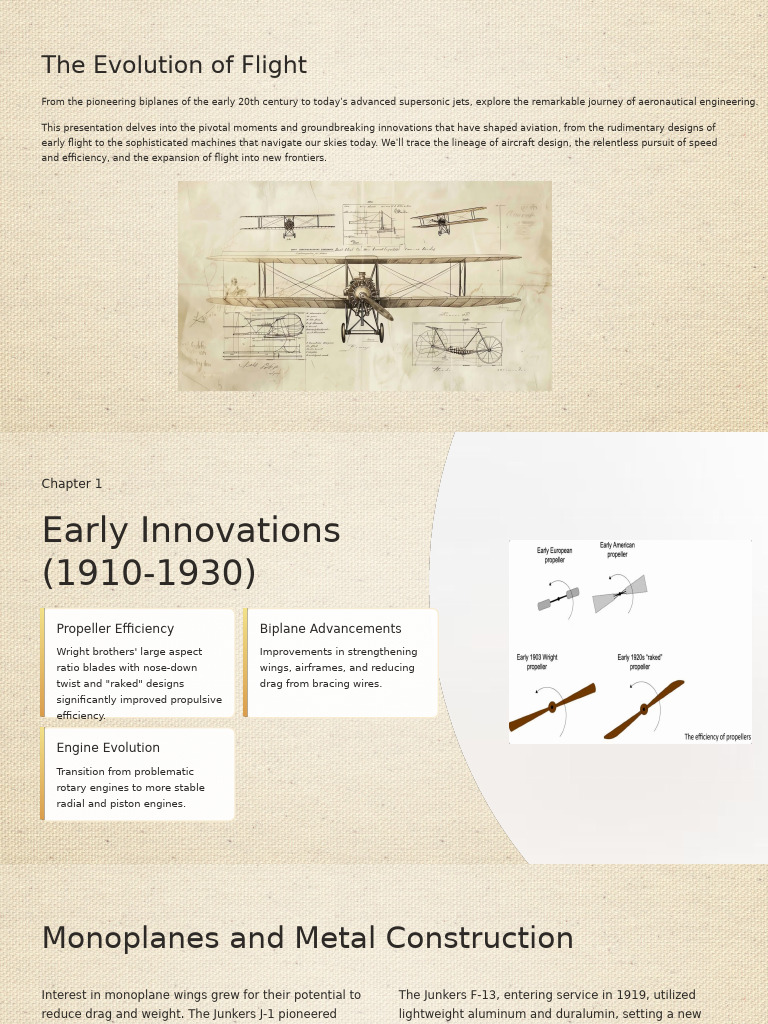 The Evolution of Flight | PDF | Aircraft | Aviation