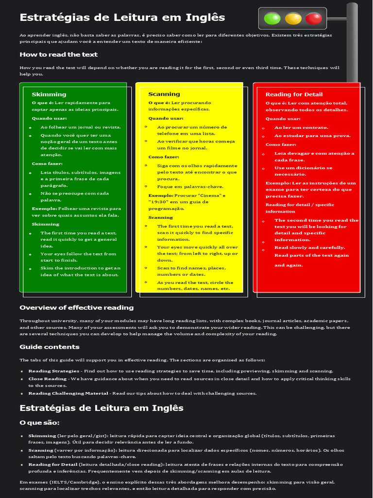 Estratégias de Leitura em Inglês | PDF | Linguística