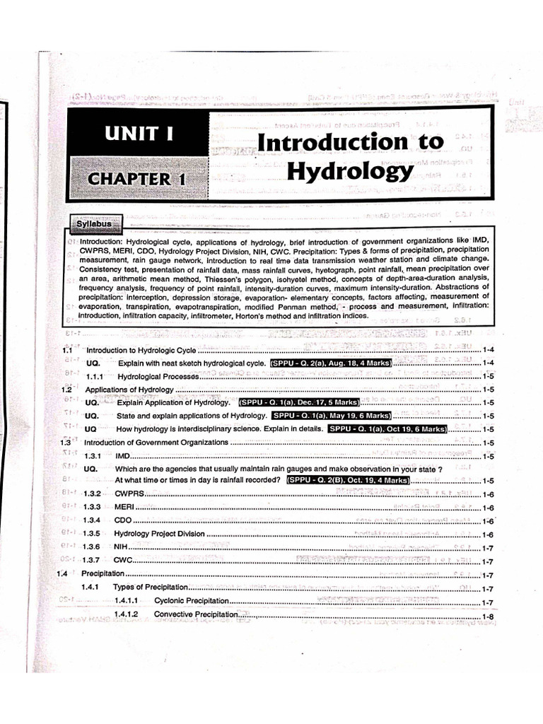 Hydrology Water Reservoir Engineering HWRE | PDF