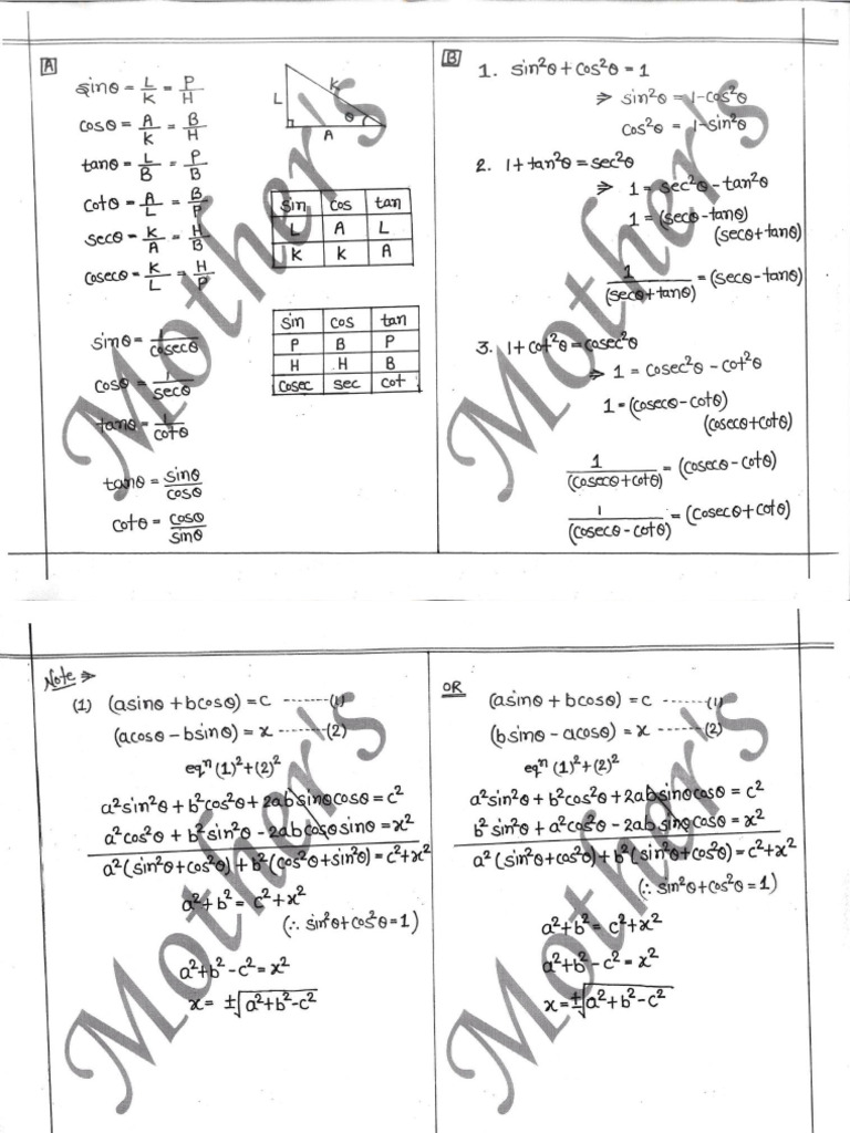 PawanRao Trigonomgetry Theory-Compressed | PDF