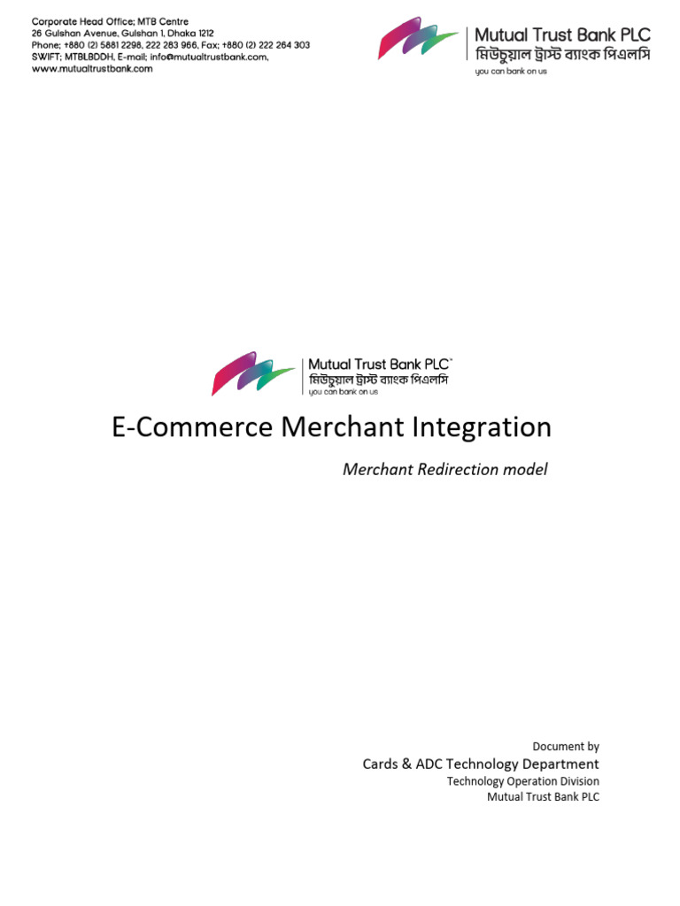 Ecom Merchant Integration Version 1.2.4 - ShareTrip | PDF | Public Key ...